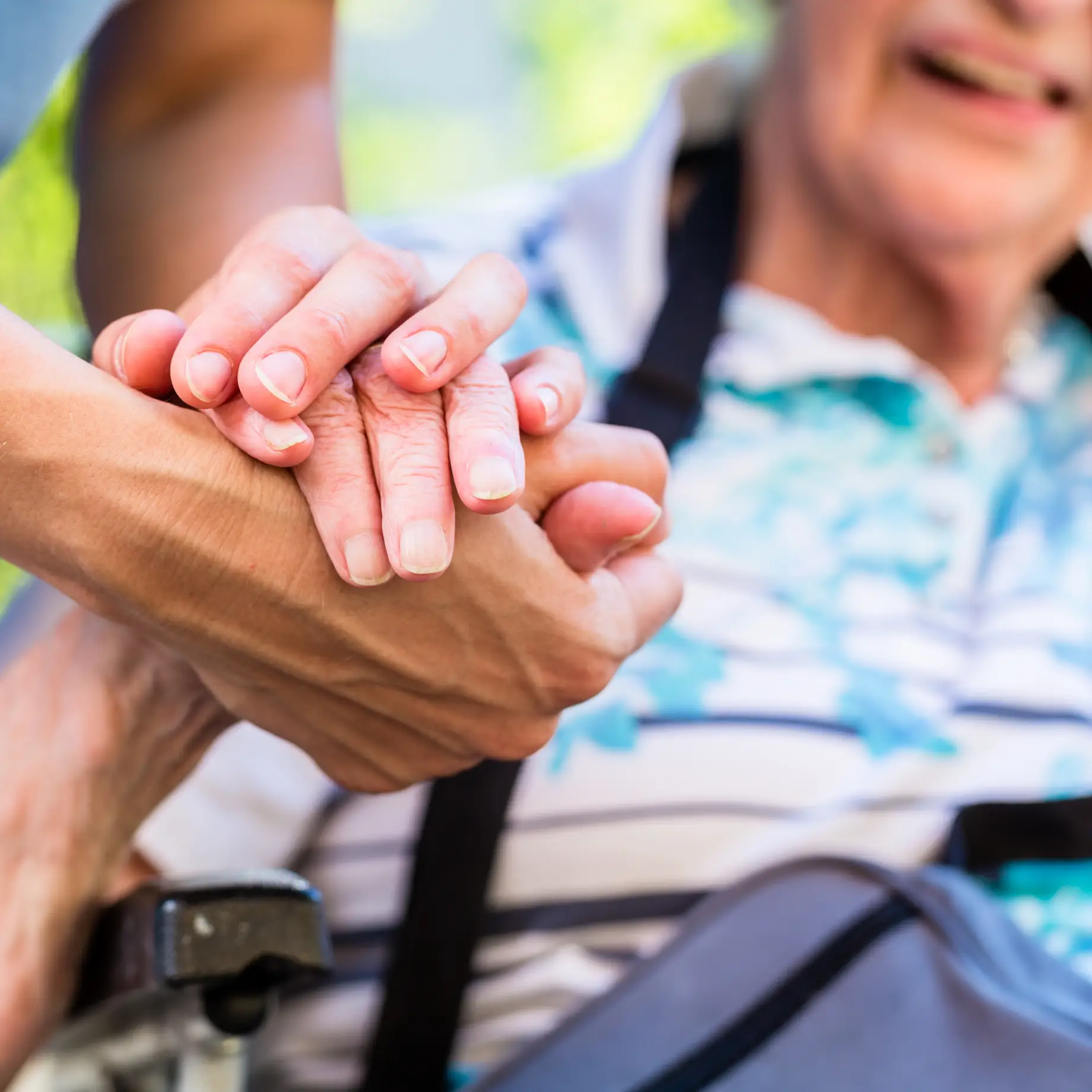 align-services-care-coordination-services-ulster-county-ny Care professional holding the hand of an older adult, representing compassionate care coordination services
