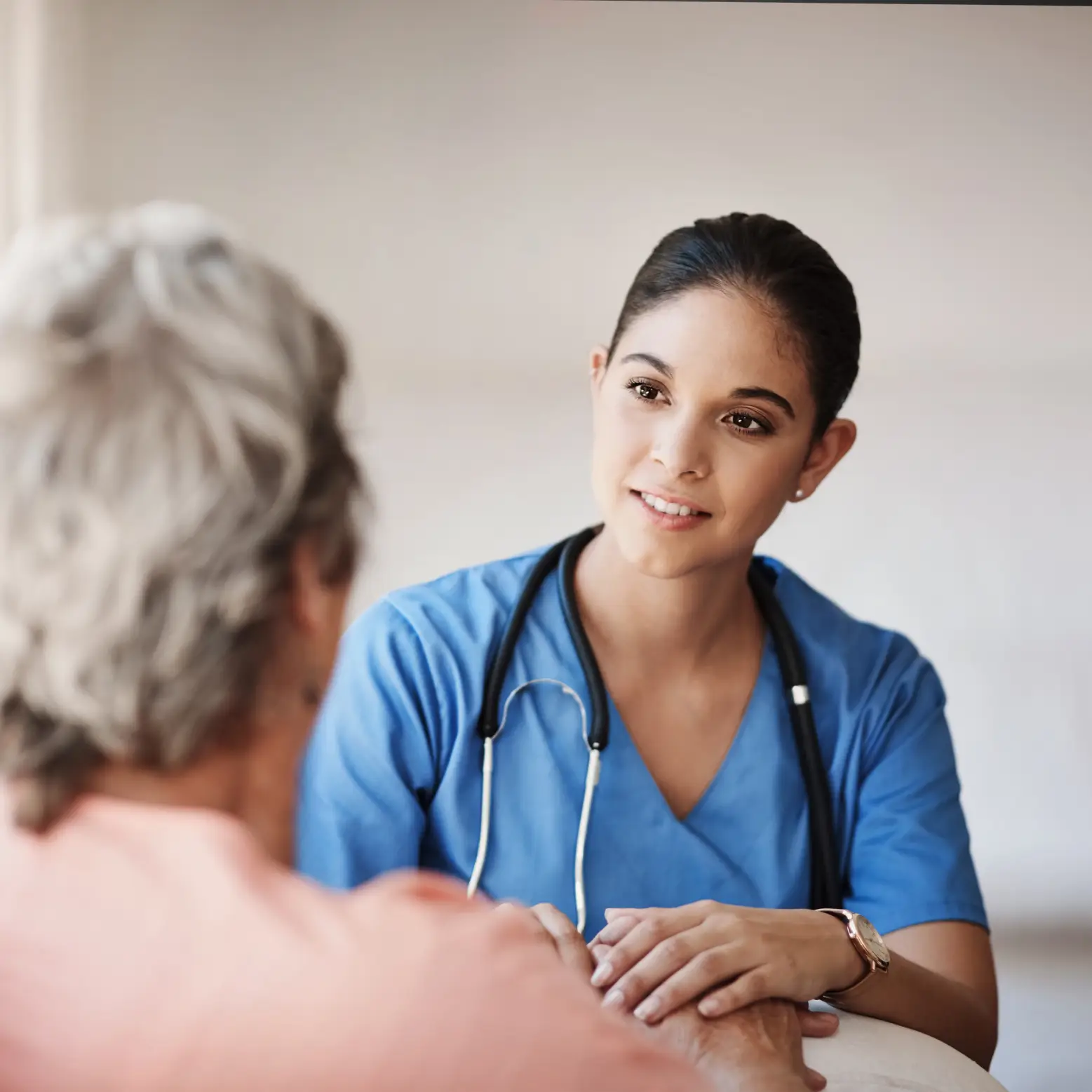 align-services-for-providers-care-coordination-rockland-county-new-york Care professional consulting with an older adult, representing coordinated care support for providers